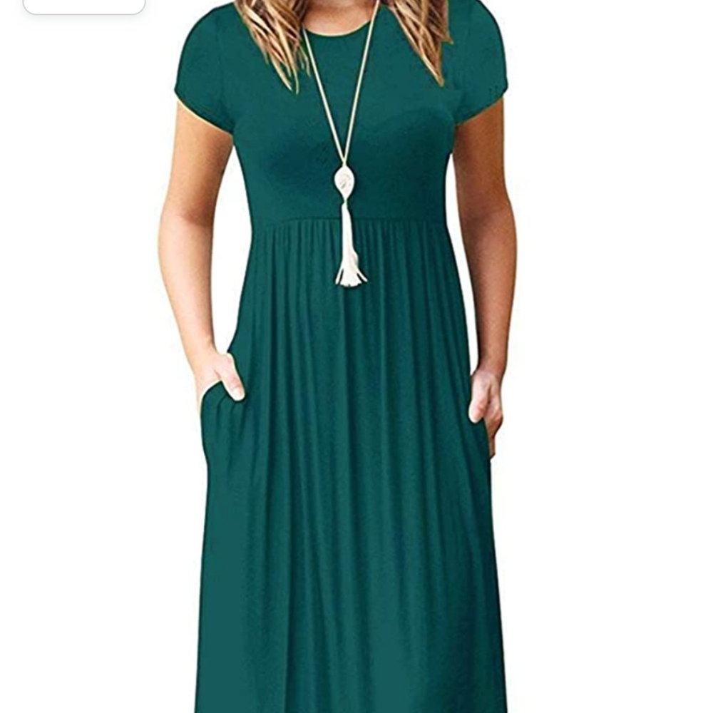 Green summer maxi